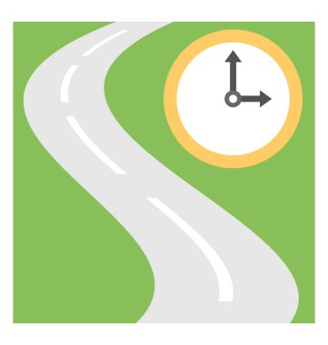  Seyahat zaman vektör simgesi 