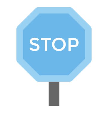  Dur işareti vektör simgesi