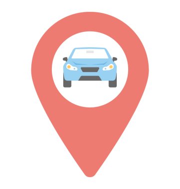  Araba gezinti vektör simgesi