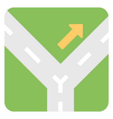 Yol haritası vektör simgesi