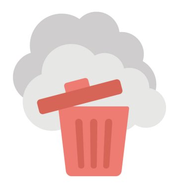  Bulut bilgi işlem geri Dönüşüm Kutusu'nu vektör simgesi