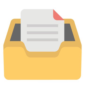  Dosya depolama vektör simgesi