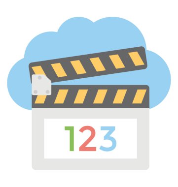  Sinema bulut App vektör simgesi
