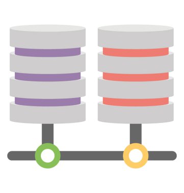  Paylaşılan sunucu vektör simgesi