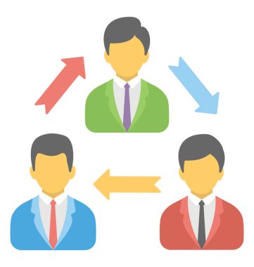  Uzaktan işgücü vektör simgesi