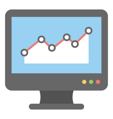 Çevrimiçi grafik vektör simgesi