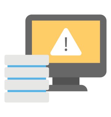  Sunucu hata vektör simgesi