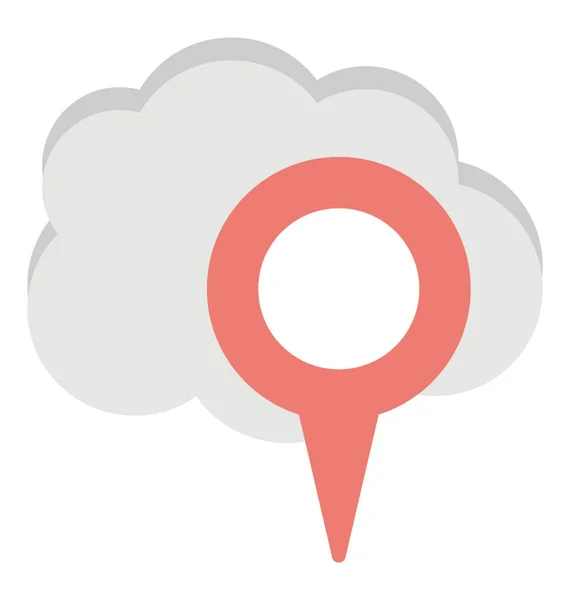 Destinationsikonen Cloud vektor — Stock vektor