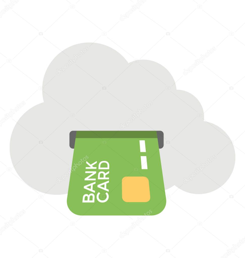  Cloud E banking Vector Icon