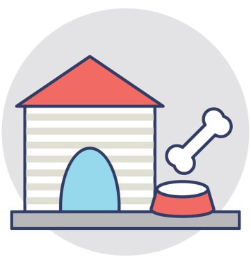  köpek evi vektör simgesi