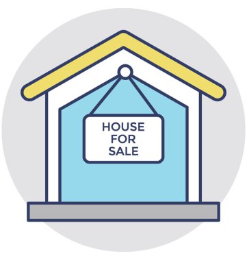  House Satış vektör simge için