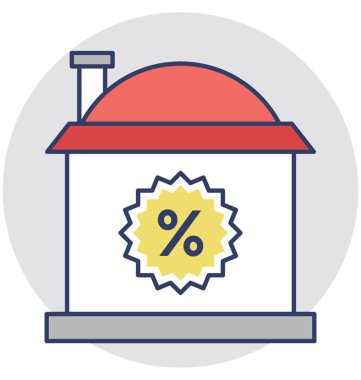  indirim vektör simgesi