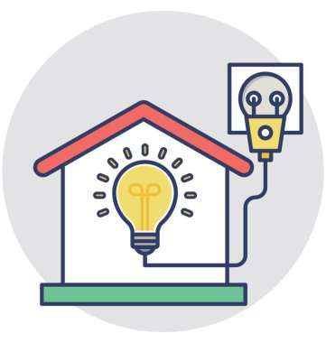  Elektrik vektör simgesi