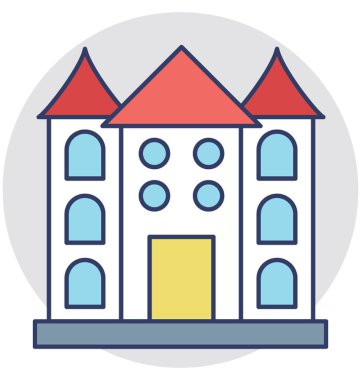  Konak vektör simgesi