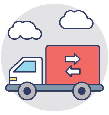  Nakliyeciler vektör simgesi