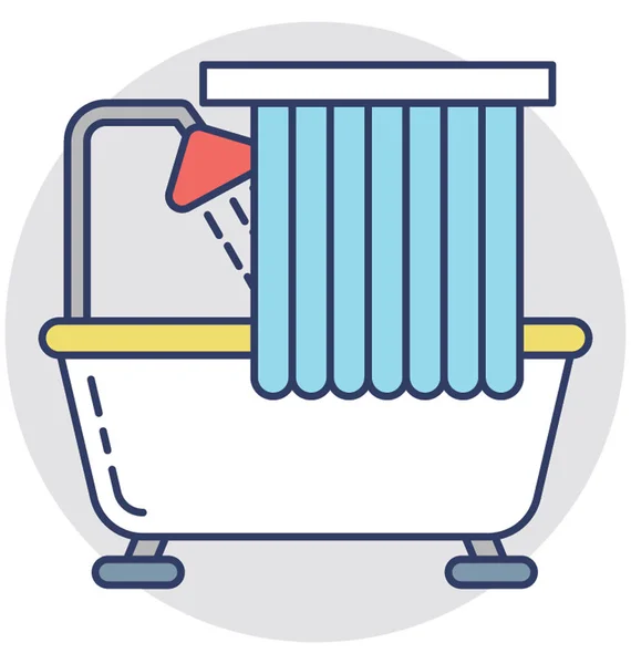 Icono de baño vector — Vector de stock