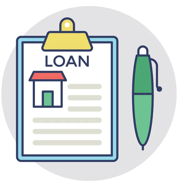 Home Loan Vector toepassingspictogram — Stockvector