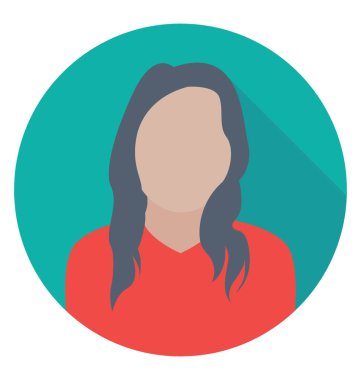  İş kadın vektör simgesi