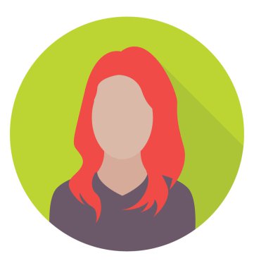  Model kız vektör simgesi