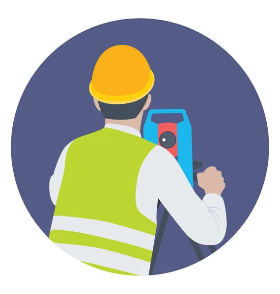 Surveyors Vector Icon — Stock Vector