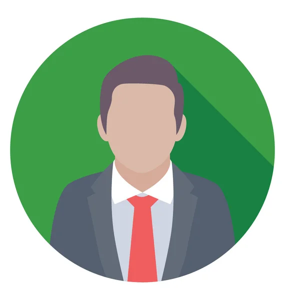 Hombre de negocios vector icono — Vector de stock