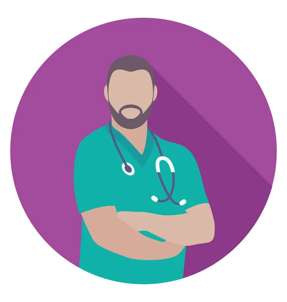 Doctor Vector Icono — Vector de stock