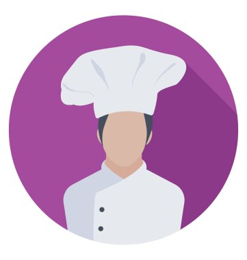  Şef vektör simgesi