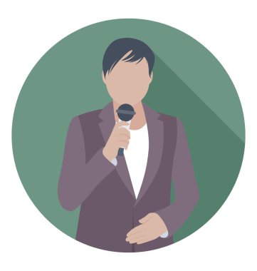  Şarkıcı vektör simgesi