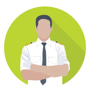  Pilot vektör simgesi