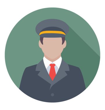 Pilot vektör simgesi