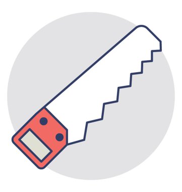  El testeresi vektör simgesi