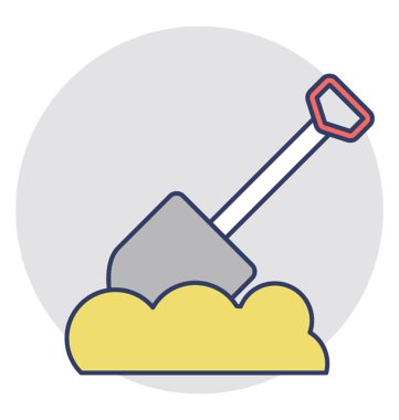  Maça aracı vektör simgesi