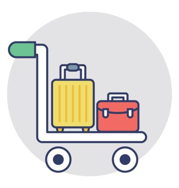  Bagaj vektör simgesi