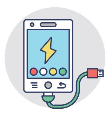  Telefon şarj vektör simgesi