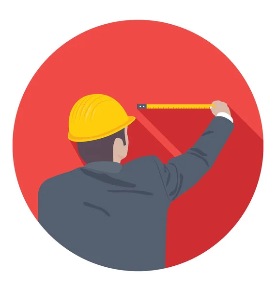 Carpenter Vector Icon — Stock Vector