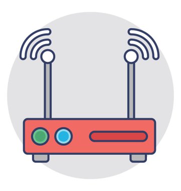  Wifi yönlendirici vektör simgesi