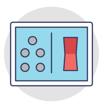  Geçiş panosu vektör simgesi