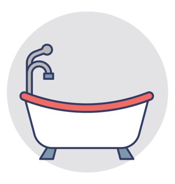  Küvet vektör simgesi