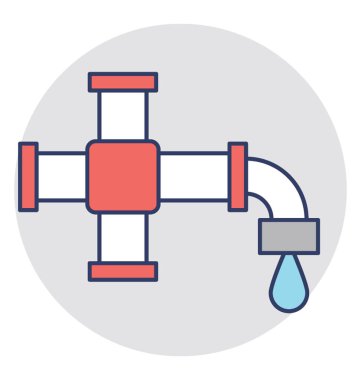  su musluğu vektör simgesi