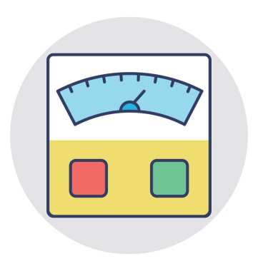  elektrik metre vektör simgesi