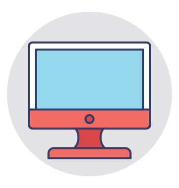  monitör vektör simgesi