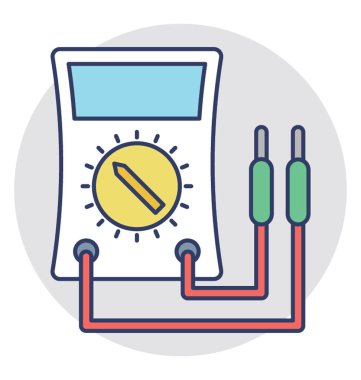  Voltmetre vektör simgesi