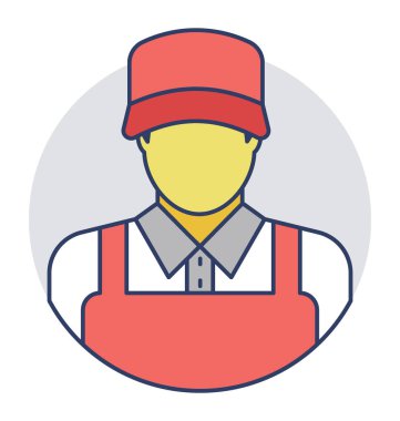  Tesisatçı vektör simgesi