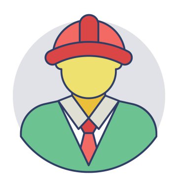  Mühendis vektör simgesi