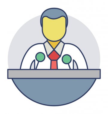  Politikacı vektör simgesi