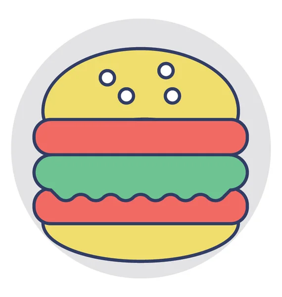 Fast food vector pictogram — Stockvector