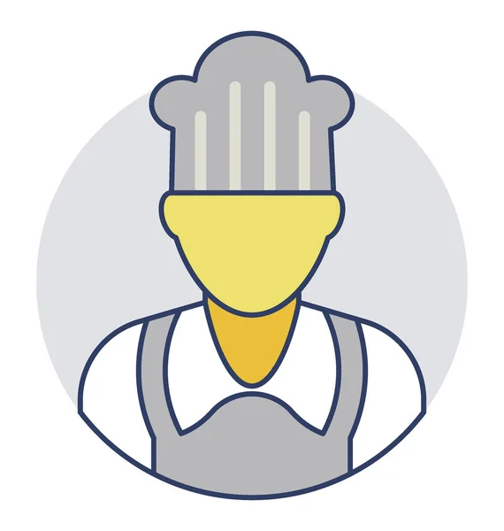 Chef vector icono — Vector de stock