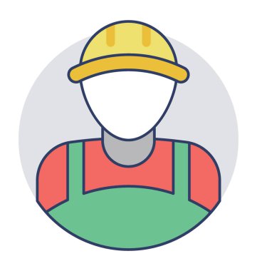  Mühendis vektör simgesi