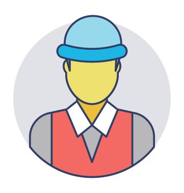  İşçi vektör simgesi