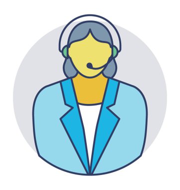  Müşteri desteği vektör simgesi